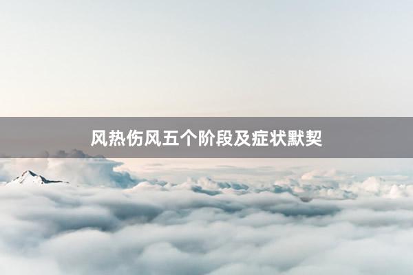 风热伤风五个阶段及症状默契